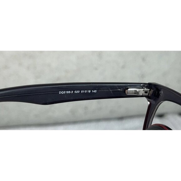 DSQUARED2 DQ5166-3 020 Square Full-Rim Black Red Eyeglasses Frames 51-19-145 - Picture 8 of 8